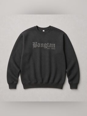 Bangtan Est. 2013 (American Heritage)Black Crewneck Sweatshirt